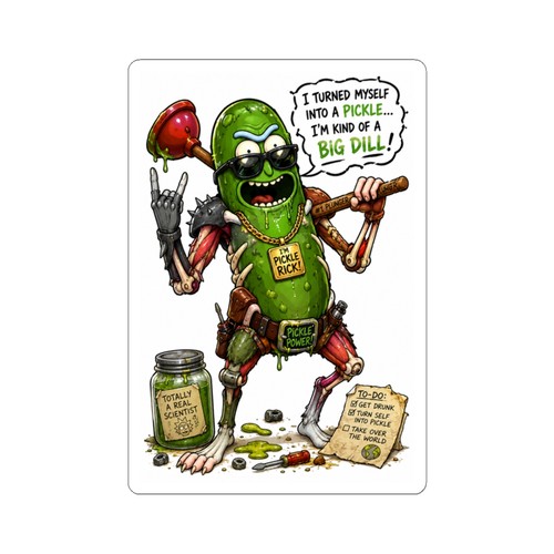 Adesivo pickle monster - adesivo,
